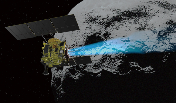 Японский зонд «Хаябуса-2» сбросил посадочный маячок на астероид Рюгу