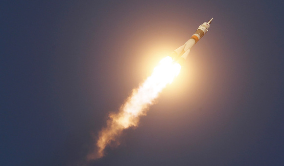 Ракета «Союз-ФГ» с пилотируемым кораблём «Союз МС-12» стартовала с космодрома Байконур